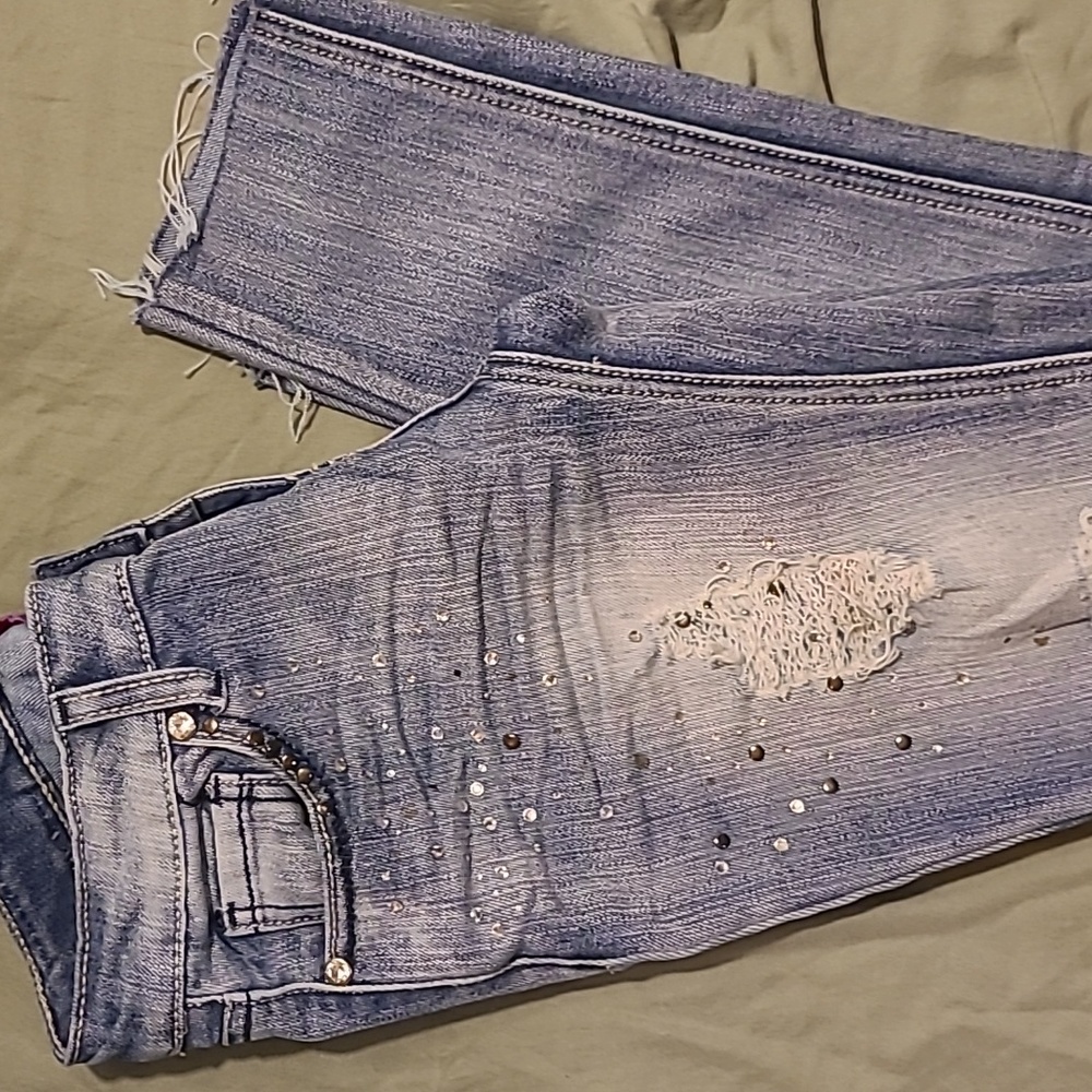 Almost Famous Jean's Rhinestones size 1